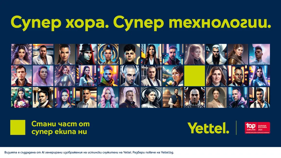 AI превърна служителите на Yettel в супергерои