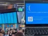 Снимка от срива в системите на Microsoft