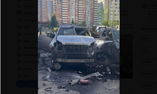 Офицер от руското военно разузнаване е ранен, след като бомба избухна в колата му