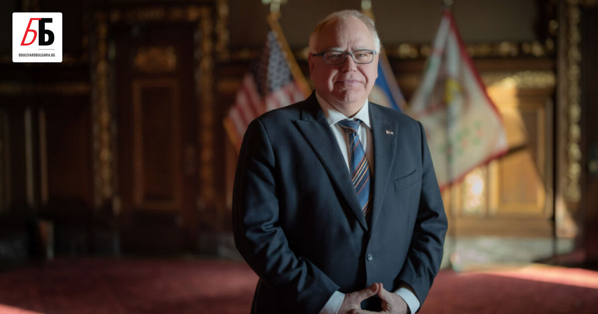 Вицепрезидентката на САЩ Камала Харис е избрала губернатора на Минесота