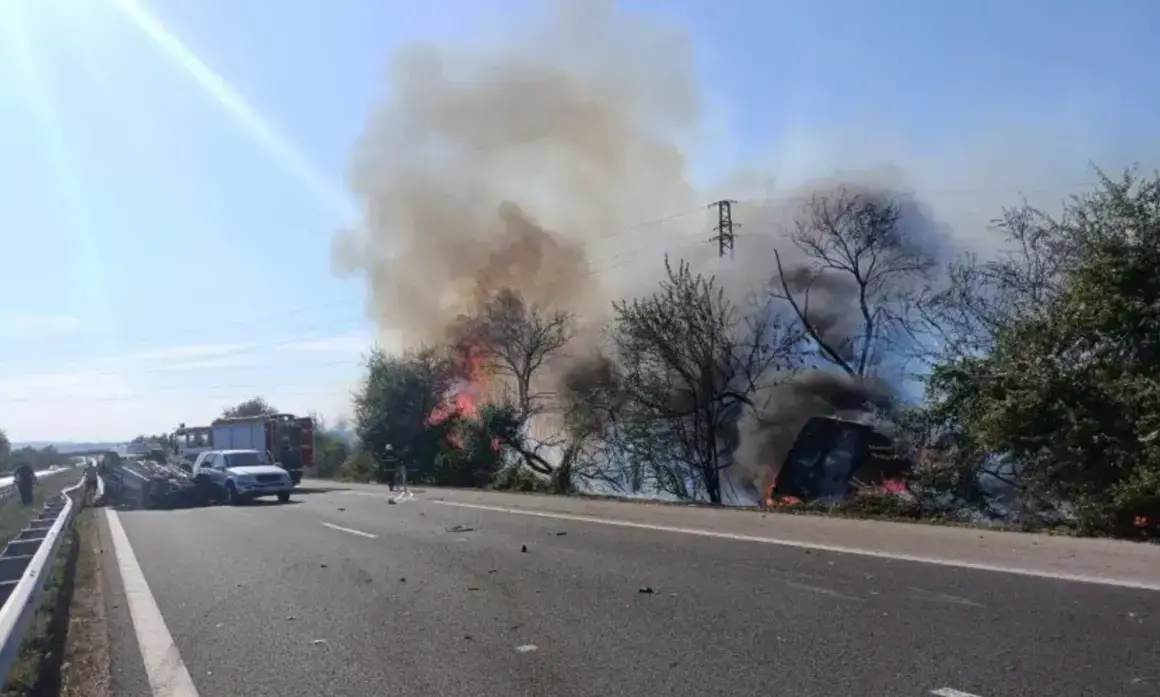 Катастрофа на магистрала "Хемус" временно затвори движението от Варна към Шумен