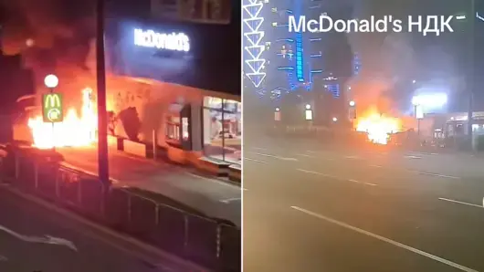 Ресторант на McDonald's в София се запали