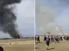 Снимки от катастрофата с военен самолет