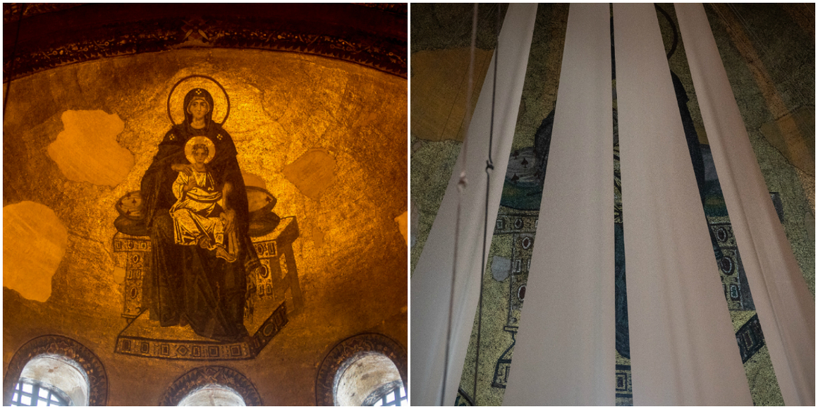 Богородица и Исус - преди и след. 