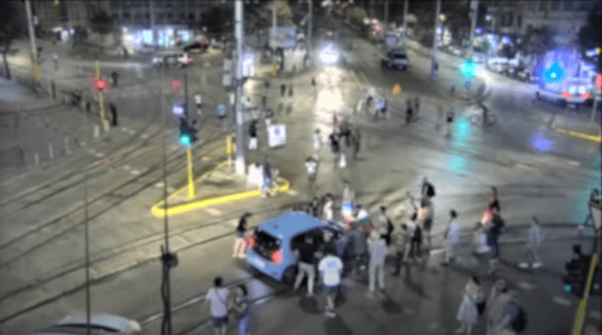 СДВР показа кадри от блокадата на БНТ и булевардите в София