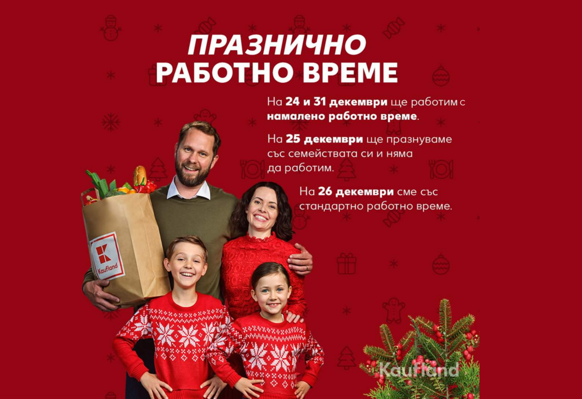 Празнично работно време на Kaufland