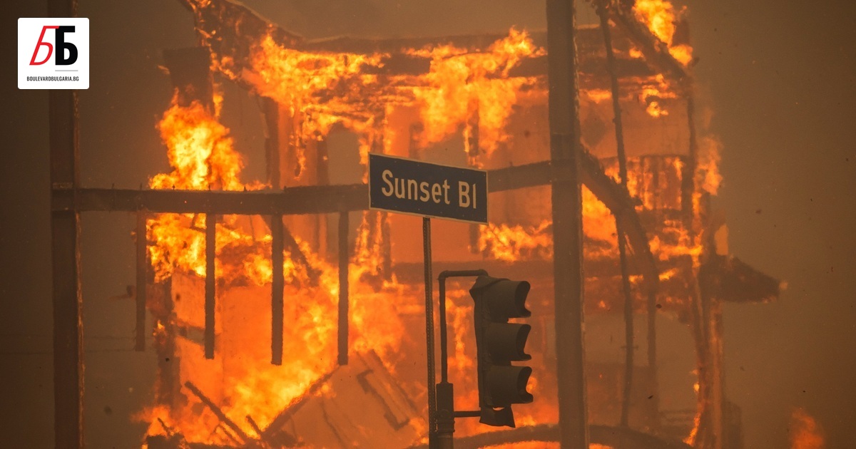 Мащабните пожари в Лос Анджелис са достигнали до Холивуд и