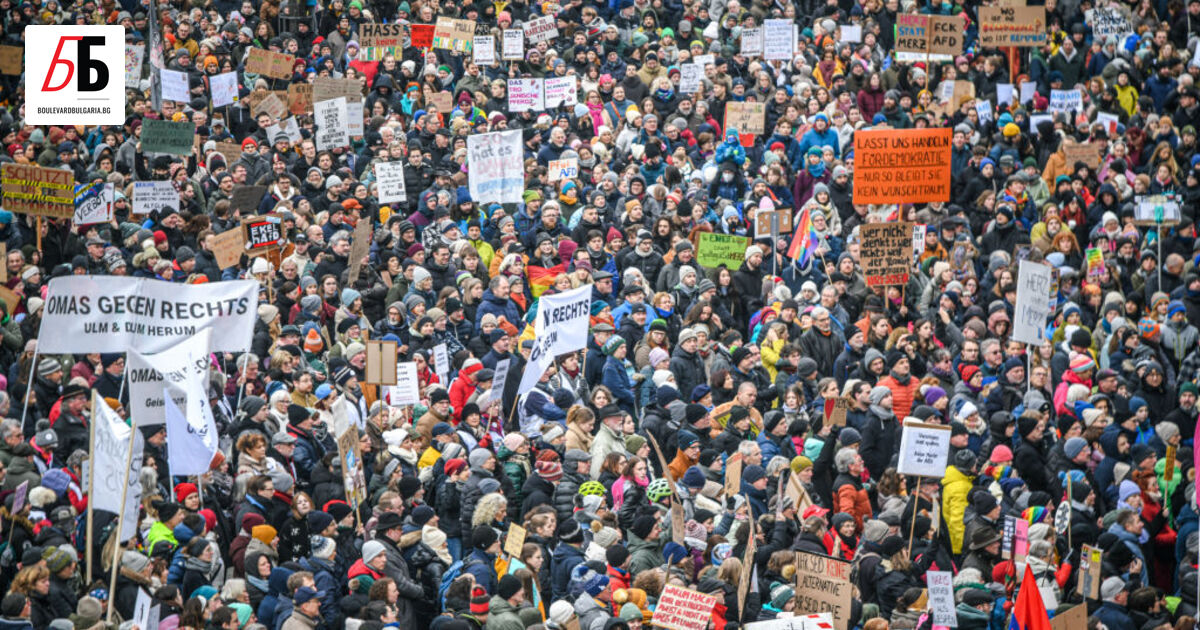 Мащабни протести срещу крайната десница в Германия.Десетки хиляди демонстранти излязоха