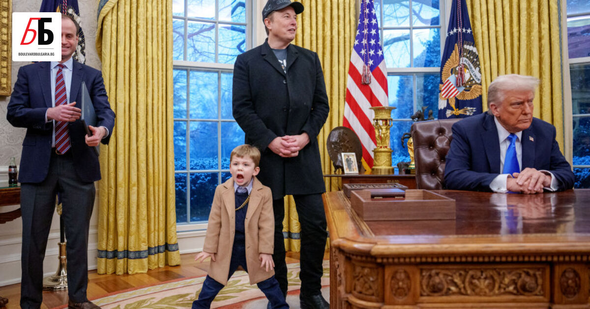 Илон Мъск се появи едно от децата си в Овалния