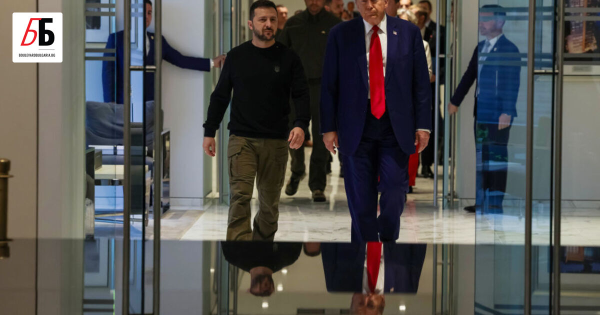 Президентът на САЩ Доналд Тръмп и президентът на Украйна Володимир