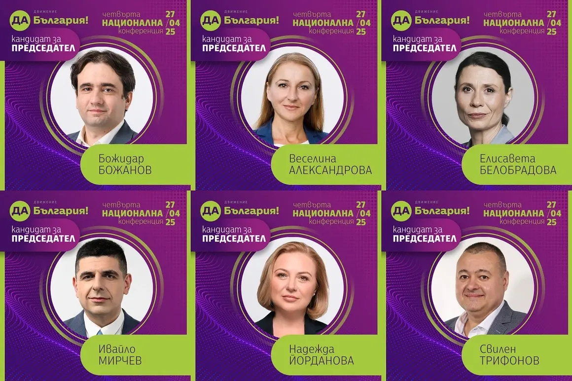 "Да, България" избира председател от шестима кандидати