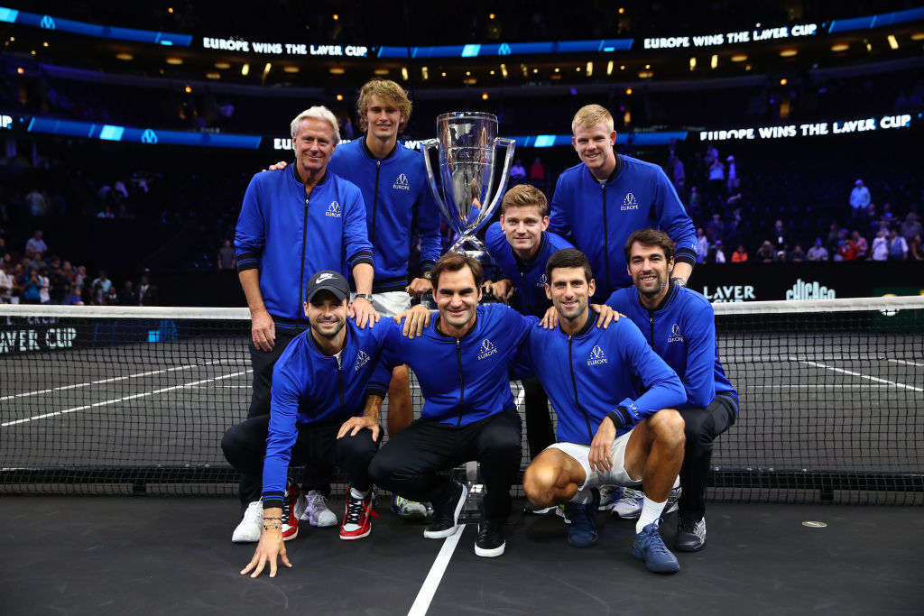 Laver Cup е едно от наследствата, които Федерер завещава на следващото поколение. Чрез своята мениджърска агенция Team8 швейцарецът създаде демонстративен турнир, противопоставящ играчи от Европа срещу тенисисти от останалия свят. Надпреварата не е със състезателен характер, но вече е под егидата на ATP и трите ѝ издания до момента бяха напълно успешни. През 2018 в Чикаго участва и Григор Димитров. Следващият Laver Cup ще се проведе догодина в Бостън.
