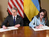 Scott Besant and Ukraine's Minister of Economy Yulia Svyrydenko