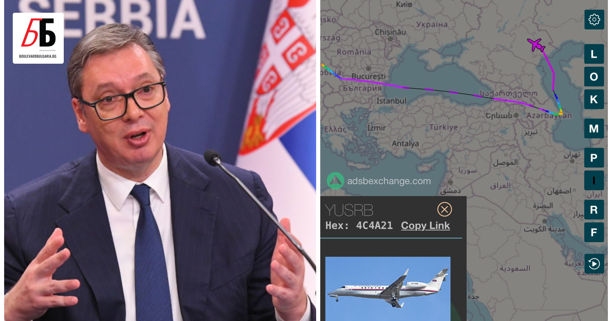 Сръбският президент Александър Вучич е заминал за Москва, където се