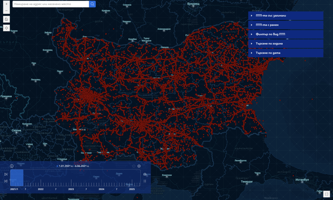DDoS-атака опитва да свали "Черна писта", картата на смъртоносните пътища в България 