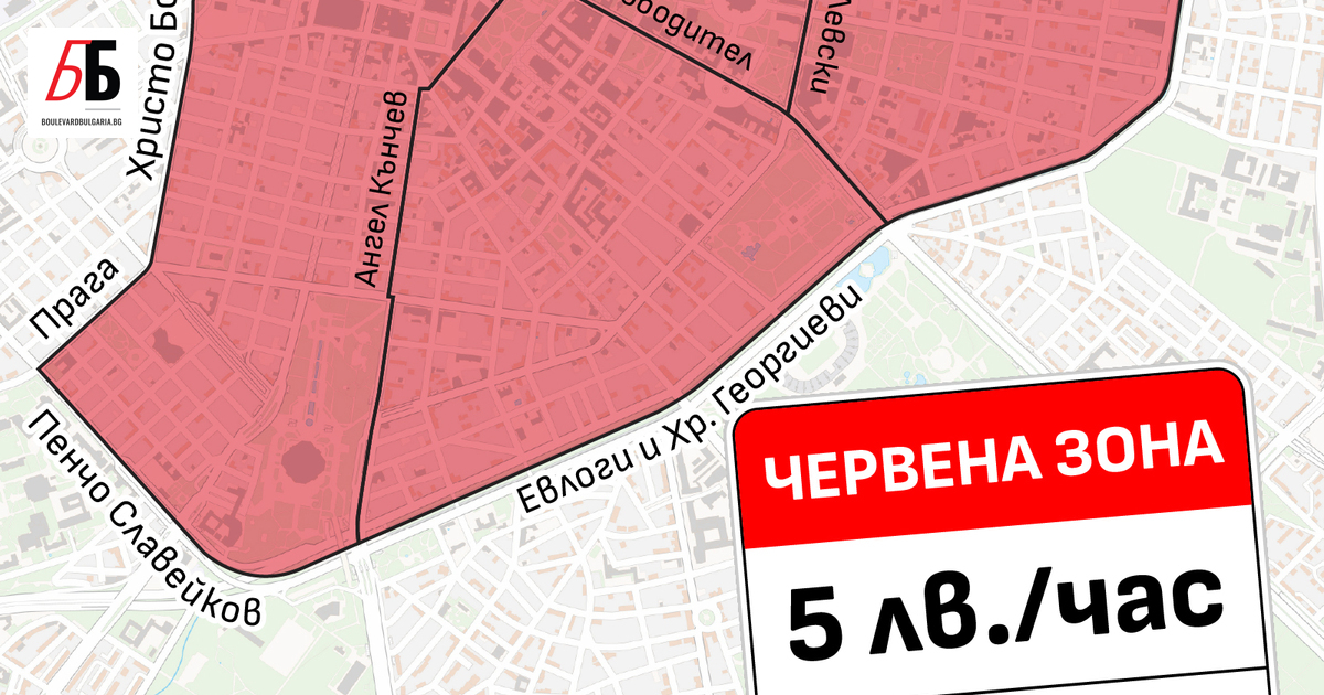 Въвеждане на Червена зона в идеалния център с цена 5