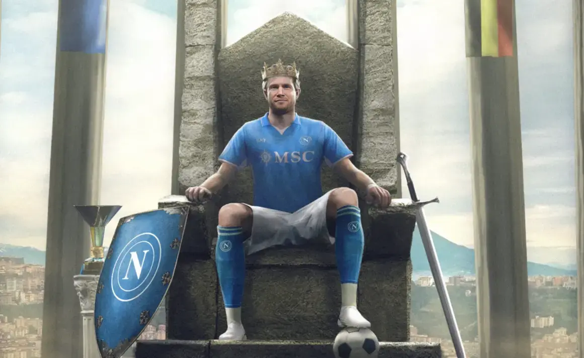 Неапол има новата си икона - крал Де Бройне