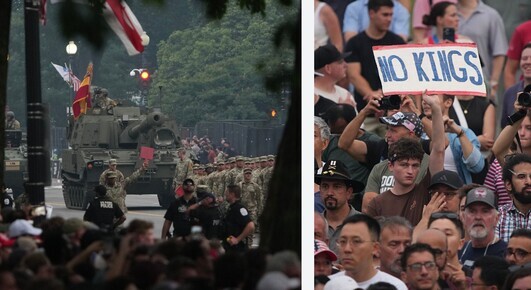 Военен парад и „No Kings“ протести срещу авторитаризма: Америка на рождения ден на Тръмп
