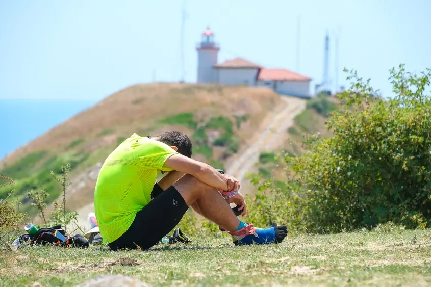 Petar at the end of Kom-Emine
