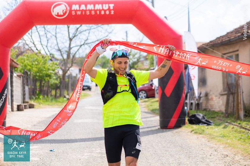 Petar winning first place at Kodzha Kaya