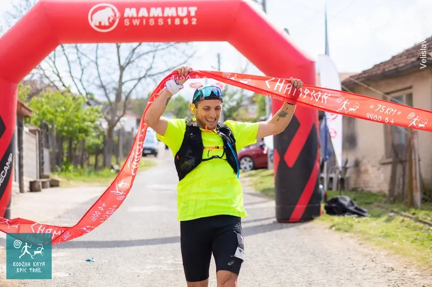 Petar winning first place at Kodzha Kaya