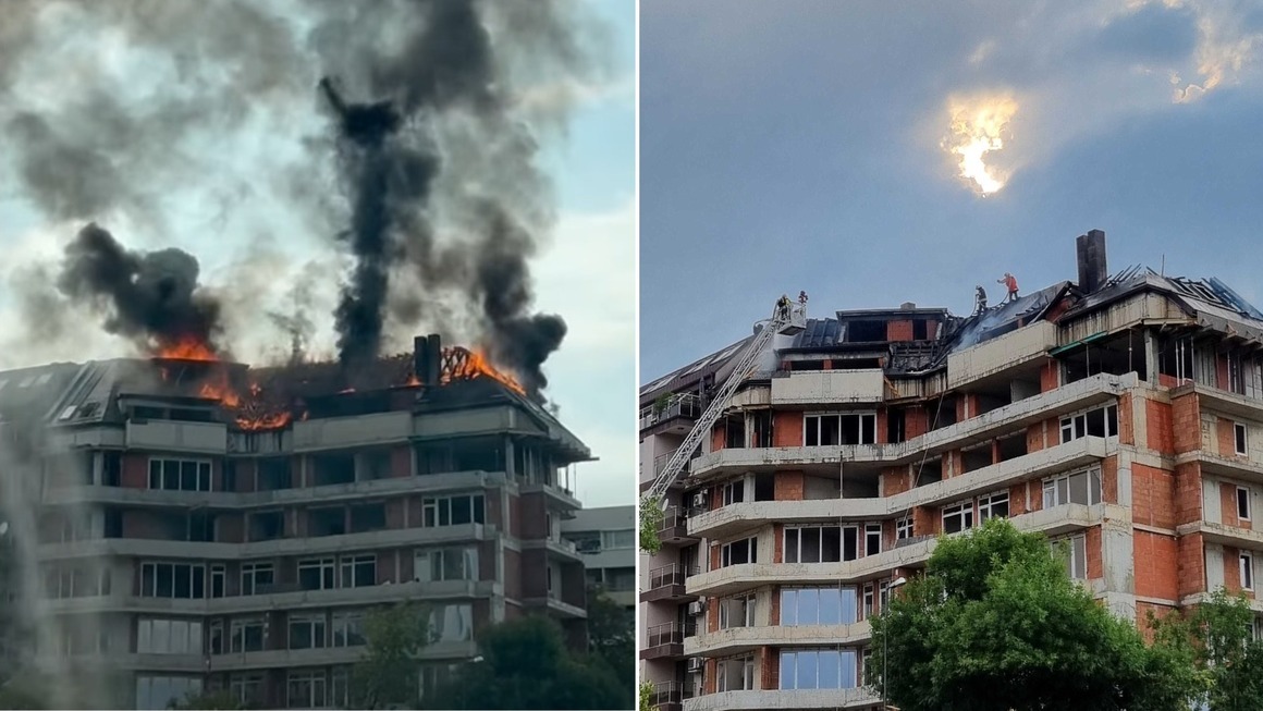 Пожар избухна в нова сграда до бул. "Цар Борис III" в София