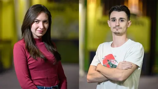Николина и Ангел от стажантската програма Hub by Yettel: Креативност в свят на алгоритми