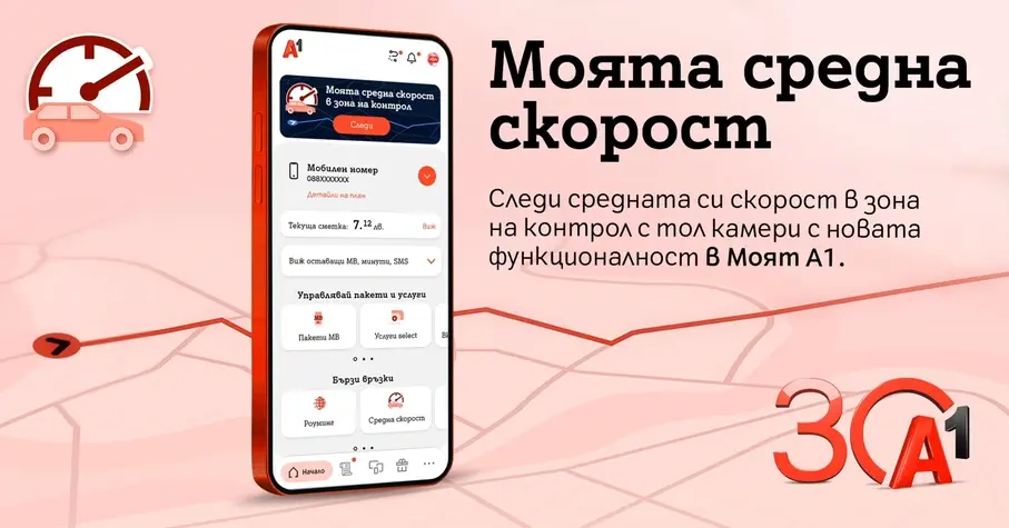 Моята средна скорост А1