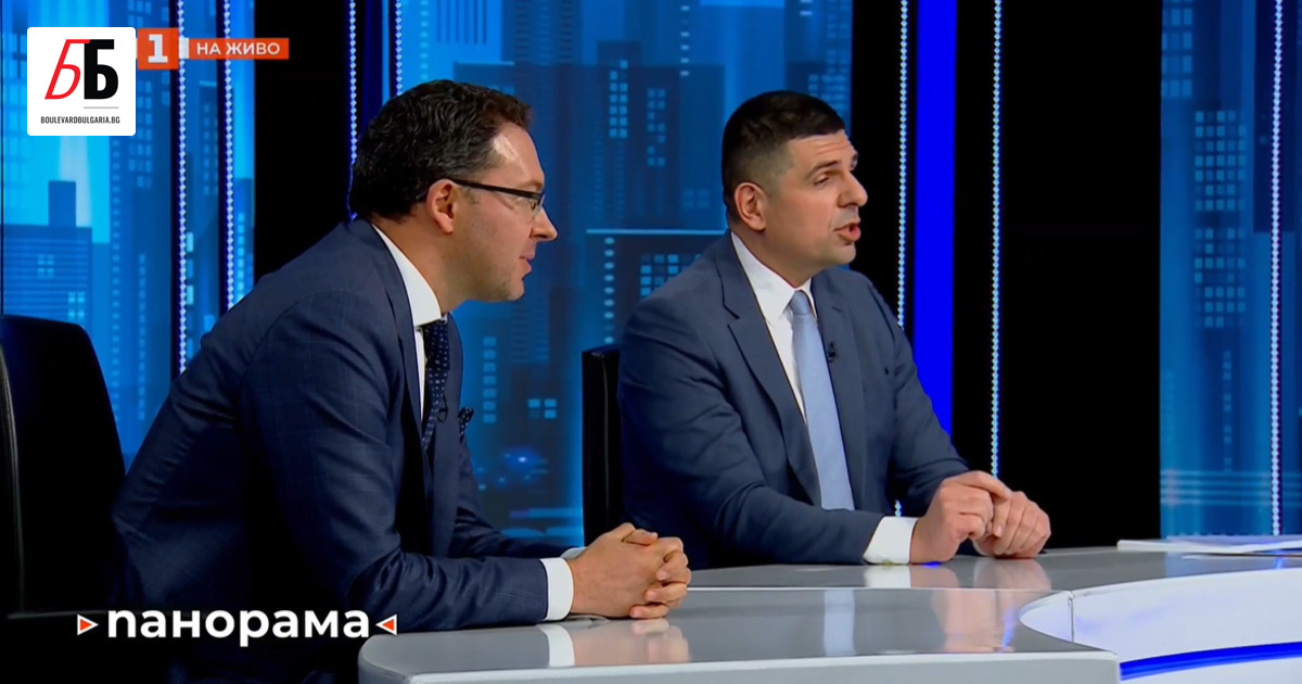 Министърът на вътрешните работи Даниел Митов и съпредседателят на Да,