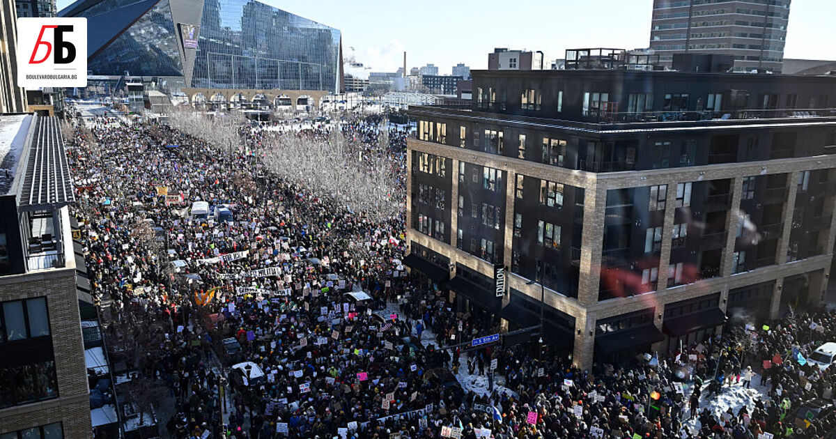 Въпреки минусовите температури протестите в Минеаполис продължават след по 37-годишния