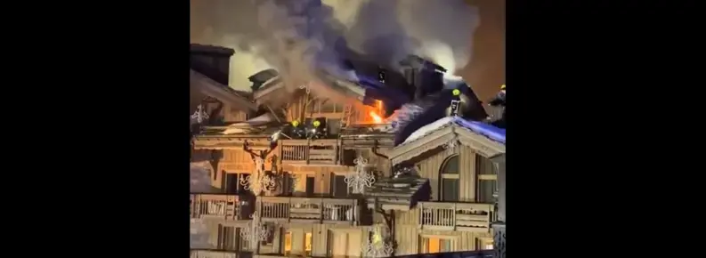 Подпалване на комин може да е предизвикало пожара в петзвезден хотел в Куршевел