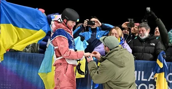 Предложение за брак на Олимпиадата – украинката Катерина Коцар се класира за финал и каза „да“