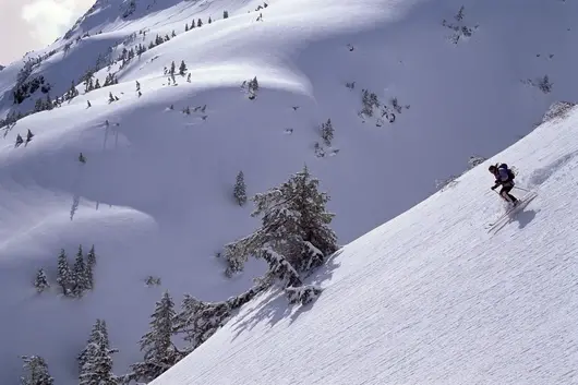 Лавина затрупа десетки скиори в Алпите