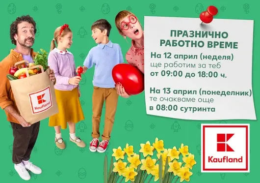 Празнично работно време на Кауфланд Великден