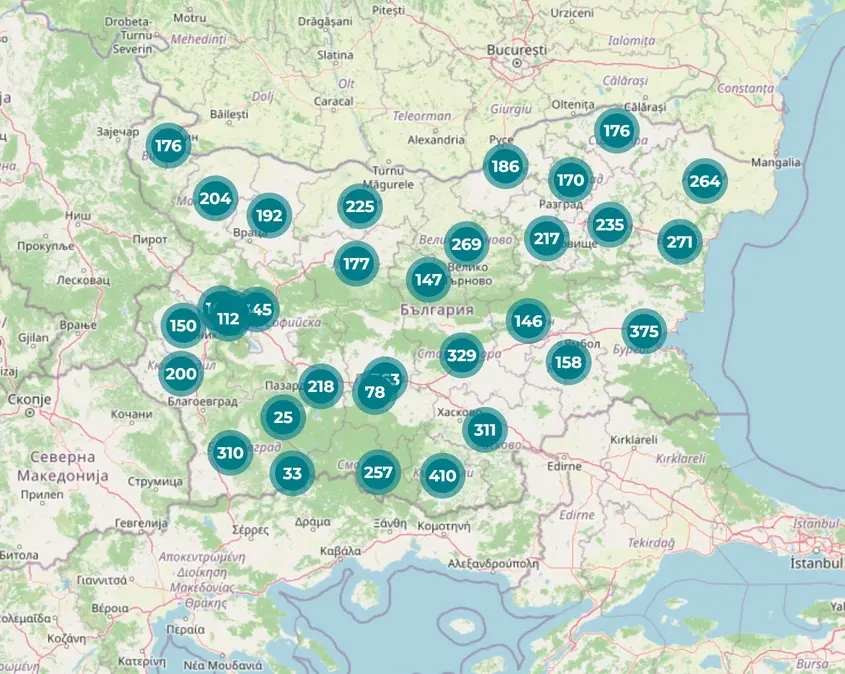 Интерактивна карта показва къде са избирателните секции у нас и в чужбина