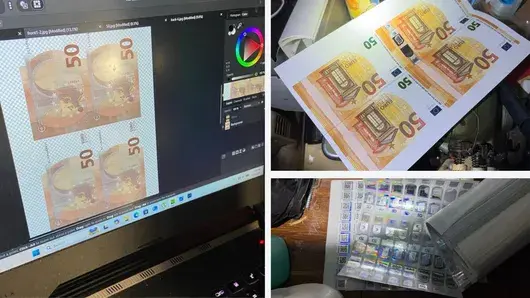 Разбиха печатница за фалшиви пари в София – открито е голямо количество евробанкноти