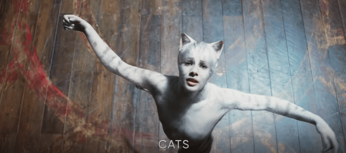 Cats <br><br>
Музикалната фентъзи анимация, режисирана от Том Хупър, е базирана на едноименния мюзикъл на Андрю Лойд Уебър от 1981 г. Той, от своя страна, е адаптация на поезията „Old Possum’s Book of Practical Cats“ на Том Елиът. <br><br>
Това е вторият мюзикъл на Хупър след Les Miserables (2012). Озвучителите са Джуди Денч, Джейсън Деруло, Деймс Кордън, Идрис Елба, Дженифър Хъдсън, Тейлър Суифт и още звезди. <br><br>
Премиерата на филма в България е на 11 октомври.