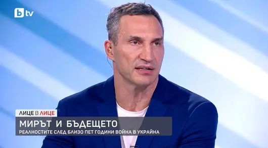 Владимир Кличко благодари на България за военната помощ при визита в София