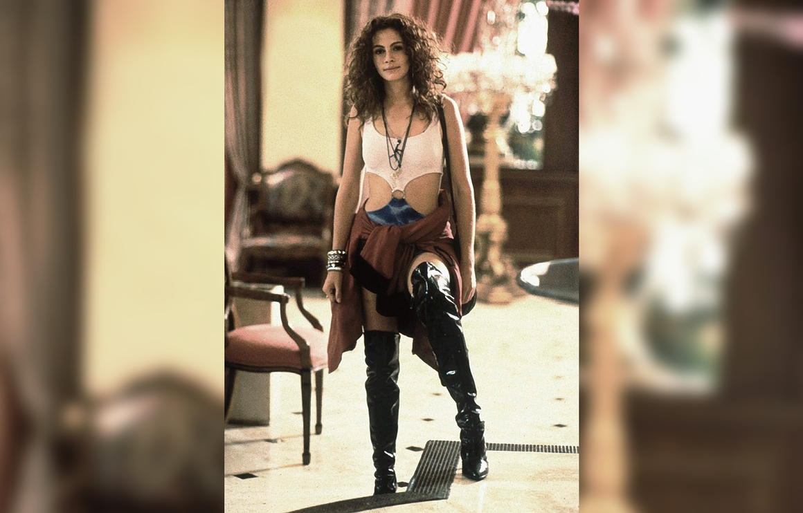 <br><br>
<b>Pretty Woman / Хубава жена</b>
<br><br>
Филмът на Гари Маршал превръща Джулия Робъртс в сензация. Актрисата влиза в ролята на компаньонка, която получава предложение от богат бизнесмен (Ричард Гиър) да го придружава по време на няколко важни срещи и публични изяви. Връзката им постепенно излиза извън рамките на първоначалната договорка, а погледът им върху живота се променя из основи. Комбинацията между Робъртс и Гиър е толкова добра, че превръща "Хубава жена" един от най-касовите филми на 1990 г.