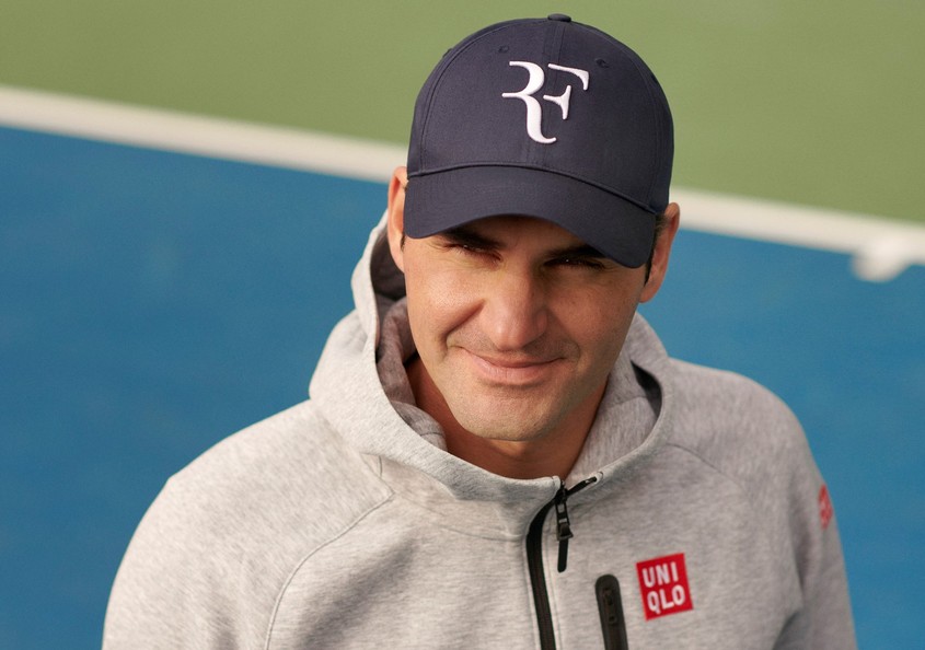 Личното лого на Роджър Федерер вече ще бъде по шапките на Uniqlo 